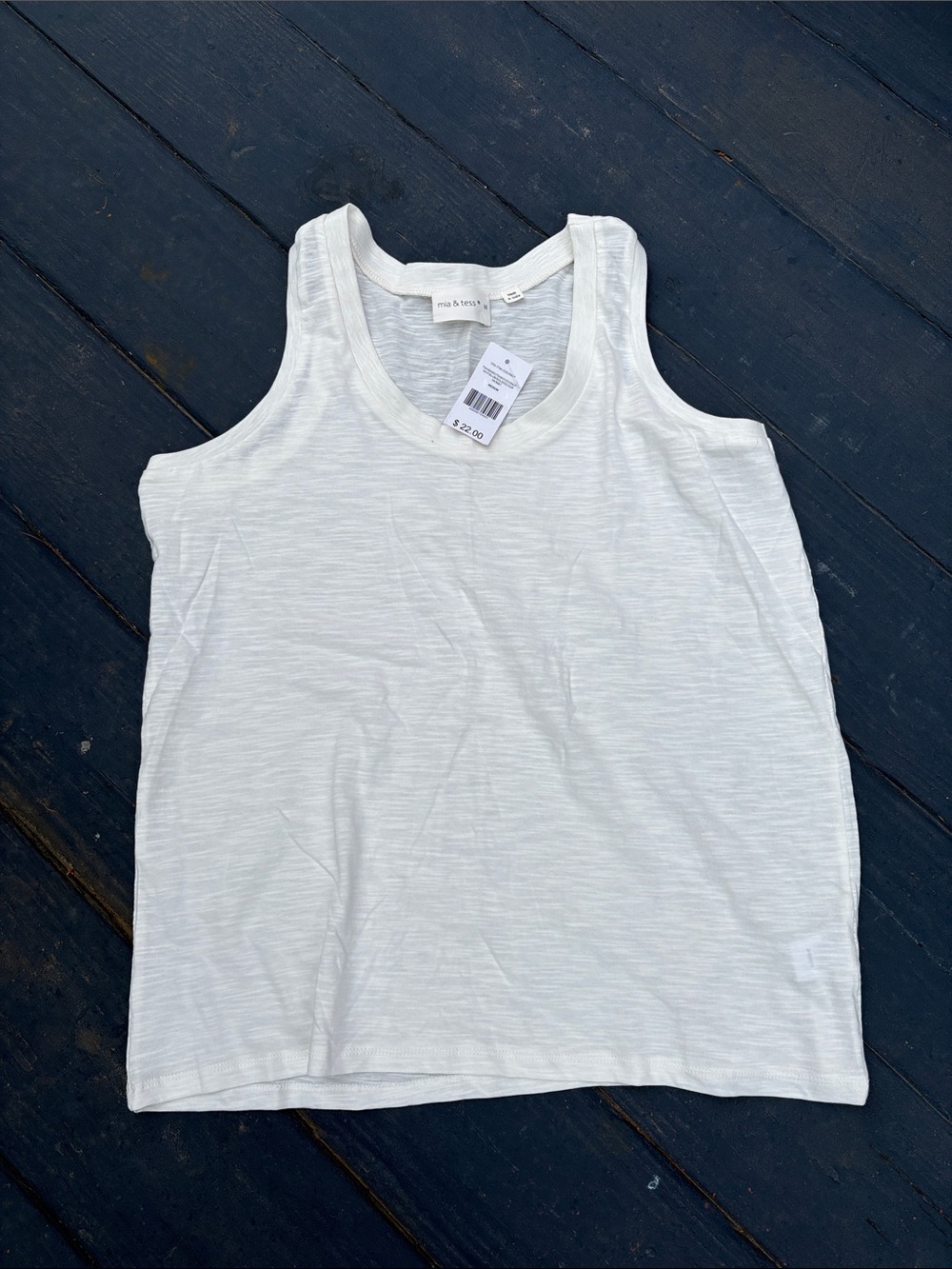 Women’s White Tank Top - Soft Lightweight Sleeveless Shirt